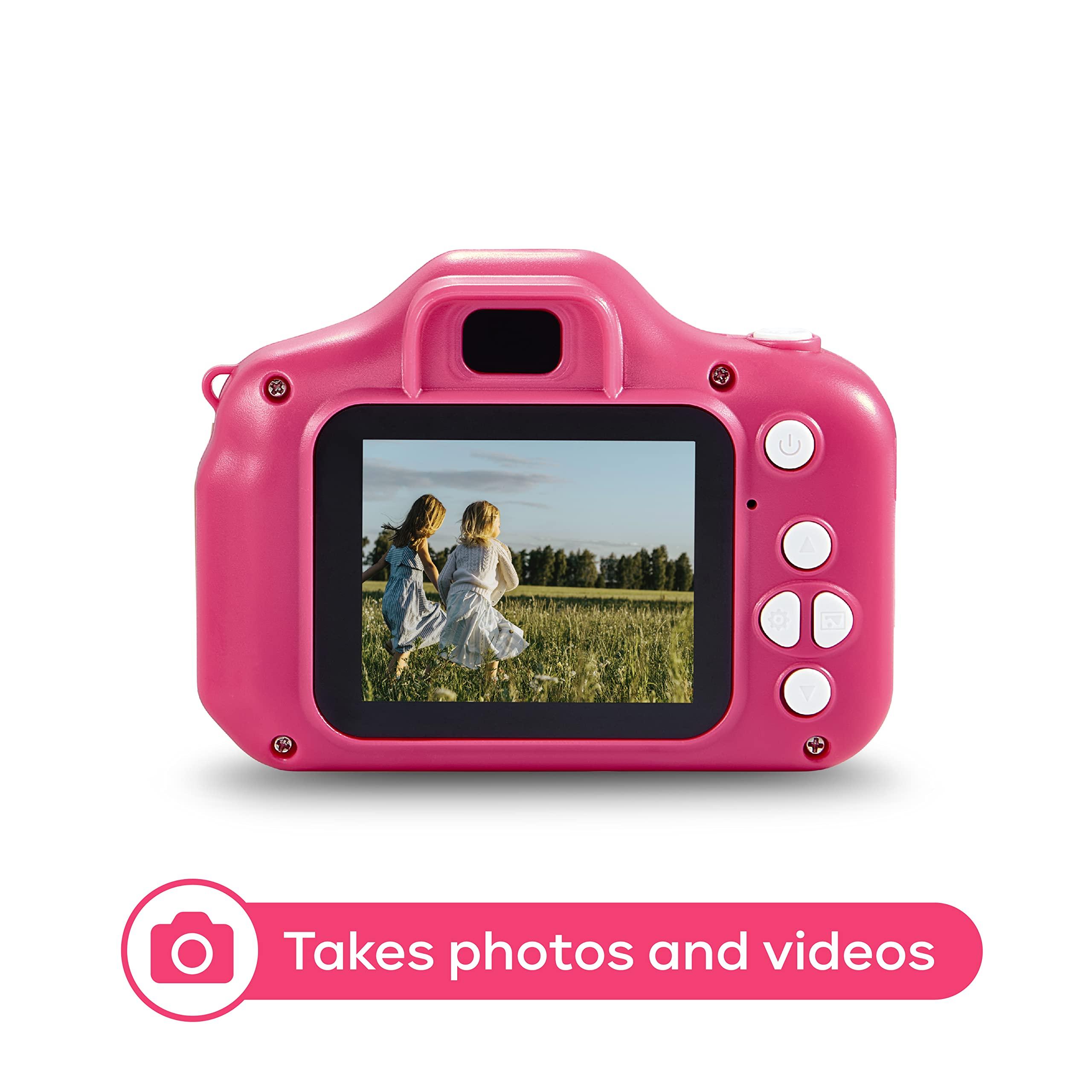 Vivitar Vivitar Kidzcam Camera - Christmas, Birthday Gifts for Boys and Girls, 12 MP HD Camera and Digital Video Recording, Kids Digital Camera Toys for Kids 5 and Up Pink