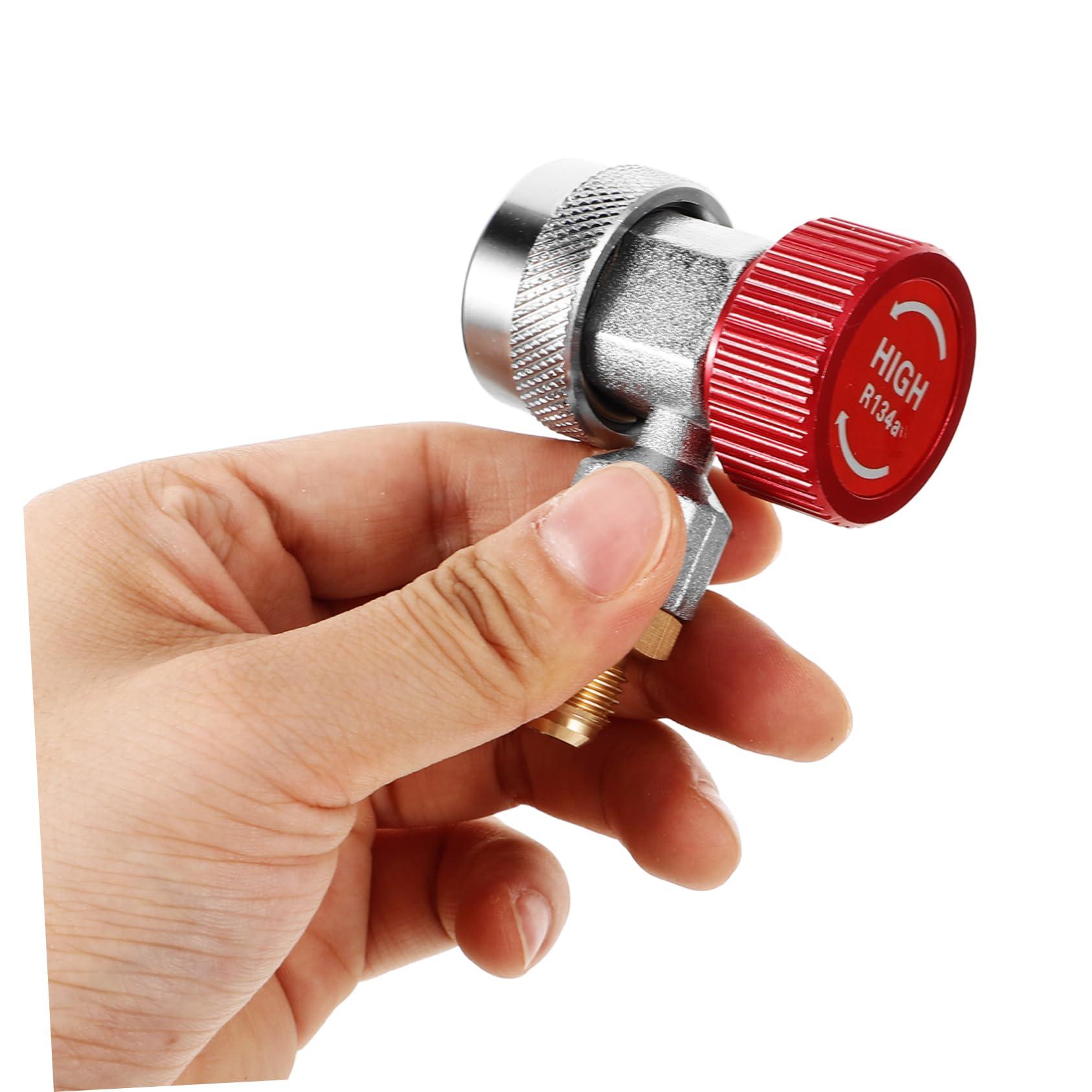 DirectNine Basics DirectNine Basics R134a Quick Connector R134a Refrigerant R134a Ac Hose Adapter Car Kit Hose Fittings and Car Assessorories Charging Adapter Car Assesories Gauge Kit Tank High and Low Pressure R12, Medium