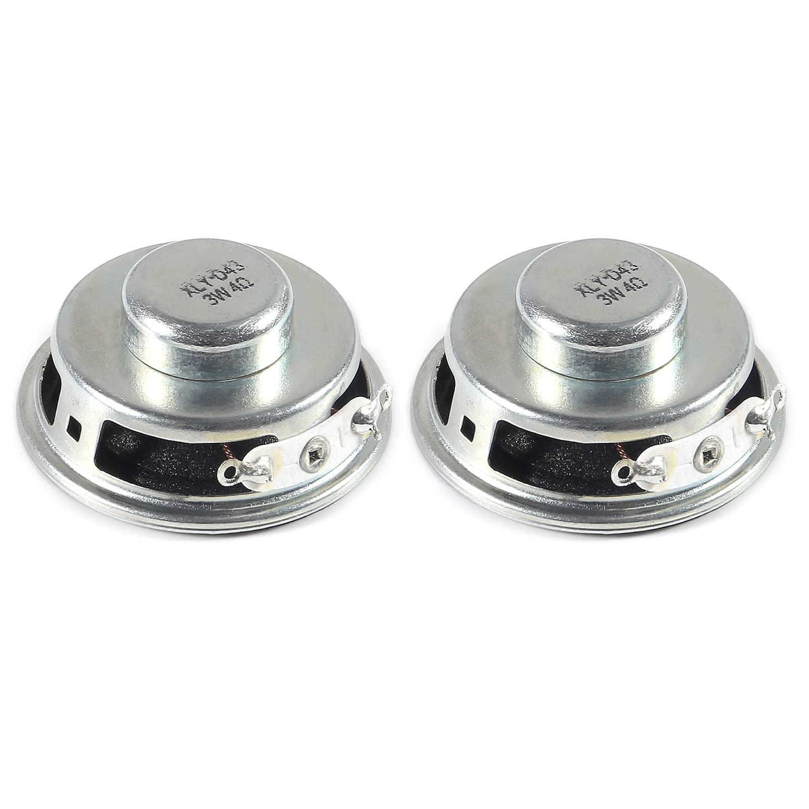 ALMOCN ALMOCN 2PCS 1.5" 4Ohm 3W DIY Small Full Range Audio Speaker Stereo Woofer Loudspeaker for Arduino and DIY Speaker
