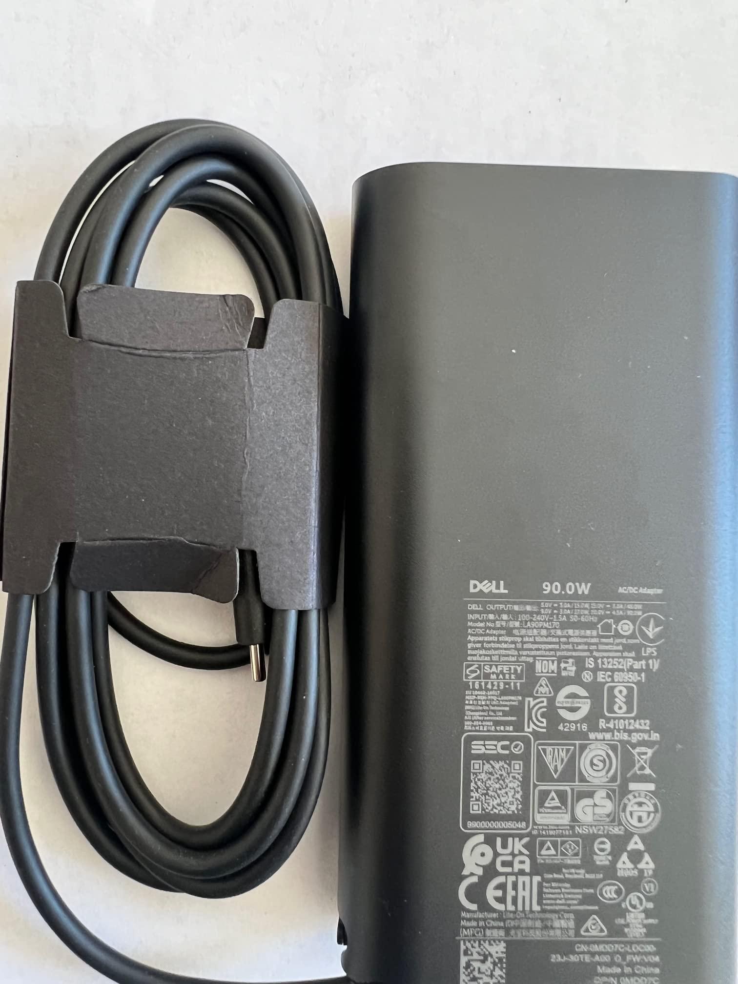 Lite-on Technology Corp. New Laptop Charger Dell 90W USB Type for Dell XPS 13Precision 3540,Latitude 3400,5289,5300 2in1,7400 2in1,7300, Compatible with P/N: DA90PM170, HA90PM170, LA90PM170, 0MDD7C, MDD7C,