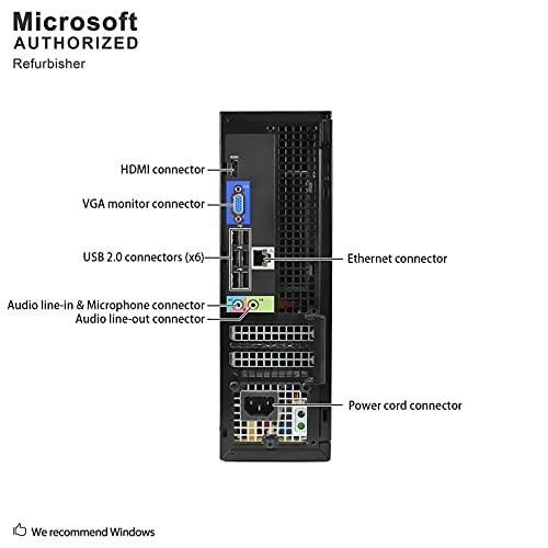 Dell DELL OPTIPLEX 3010 SFF Desktop Computer,Intel Core I5-3470 up to 3.6G,8G DDR3,500G,DVD,WiFi,HDMI,VGA,BT 4.0,Win10Pro64(Renewed)-Multi-Language Support English/Spanish, 500GB, Windows 10 Pro