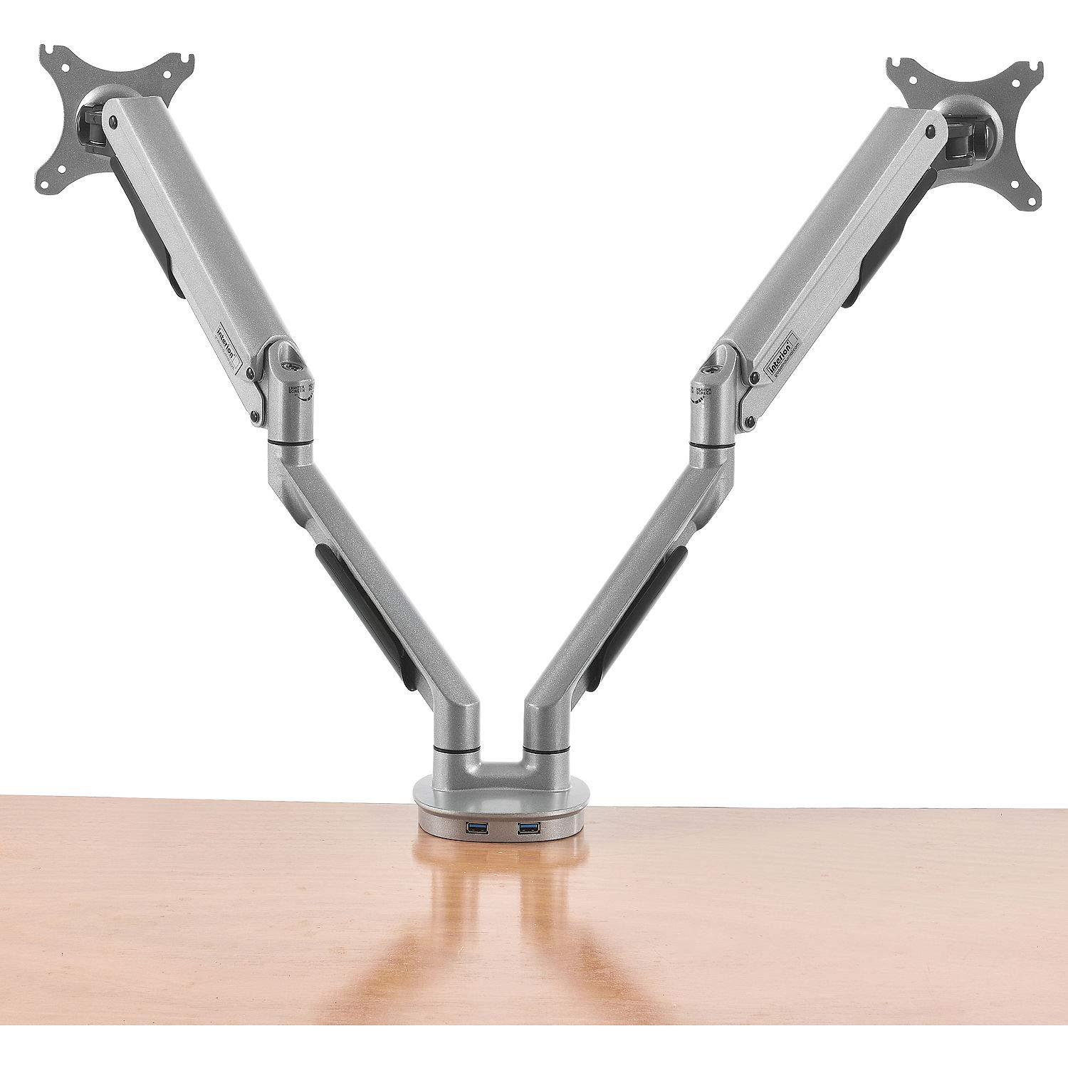 Global Industrial Global Industrial Articulating Dual Monitor Desk Mount