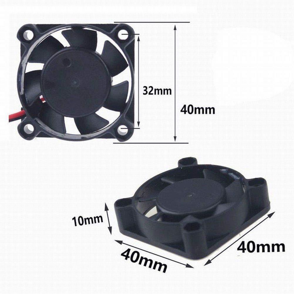 Envistia Mall Envistia Mall 40mm X 40mm X 10mm 5V Small 2pin Brushless DC Cooling Fan