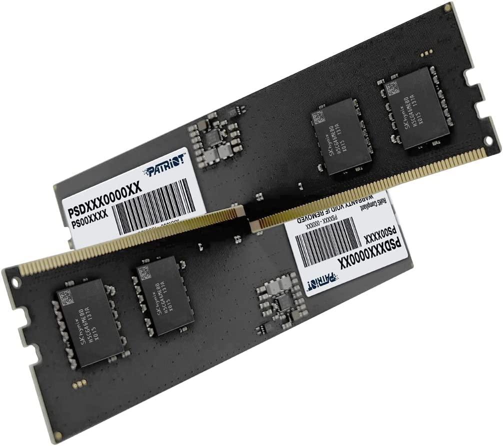 Patriot Memory Patriot Memory Signature DDR5 RAM 16GB (2X8GB) 5600MHz CL46 UDIMM Desktop Memory Kit - PSD532G5600K