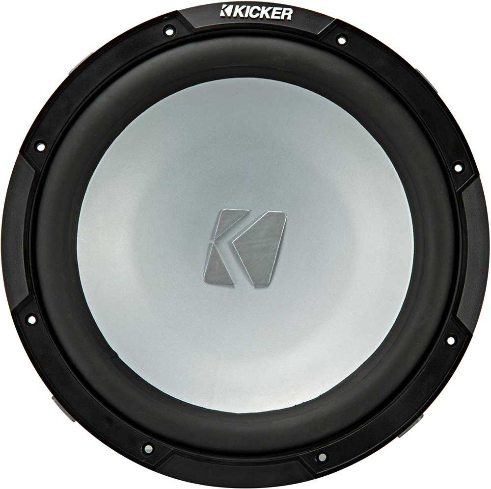 KICKER KICKER Marine Subwoofer Package of 2 Items - 12" KM Series Subwoofer (Pair) for Boat 4-ohm - 2X 45KM124 Weather Resistant Subwoofer