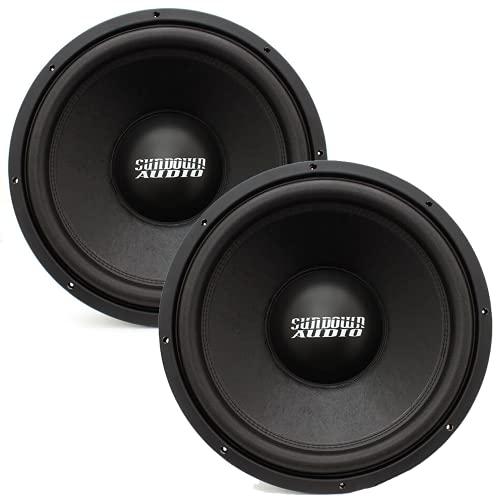 Sundown Audio Pair of Sundown Audio E-15 v4 D4 15 inch 500W RMS Dual 4-Ohm Subwoofers (PAIR-E-15v4D4)