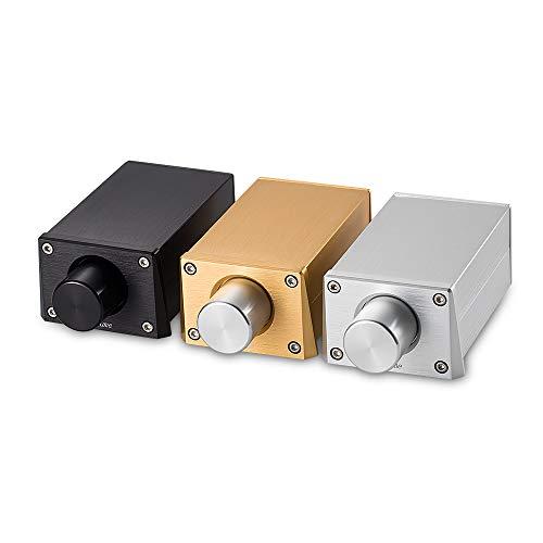 Nobsound Nobsound High Precision Passive Preamp Volume Controller VOL Control HiFi Preamplifier ALPS (RCA&HiFi Version, Black)