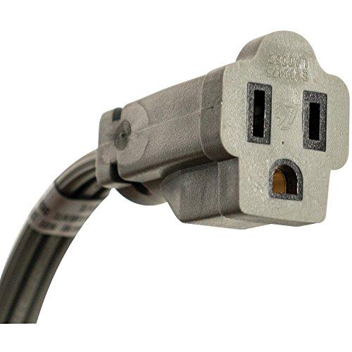Certified Appliance Accessories Certified Appliance Accessories 15-0306 15-Amp Appliance Extension Cord, 6 Feet, Grounded, Right Angle Plug Head