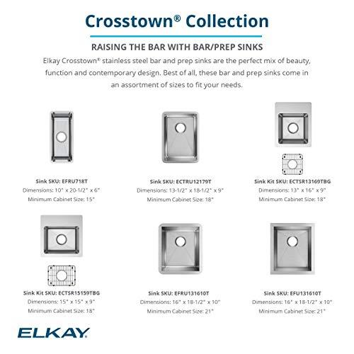 Elkay Elkay Crosstown 18 Gauge Stainless Steel 13-1/2\" x 18-1/2\" x 9\" Single Bowl Undermount Bar Sink