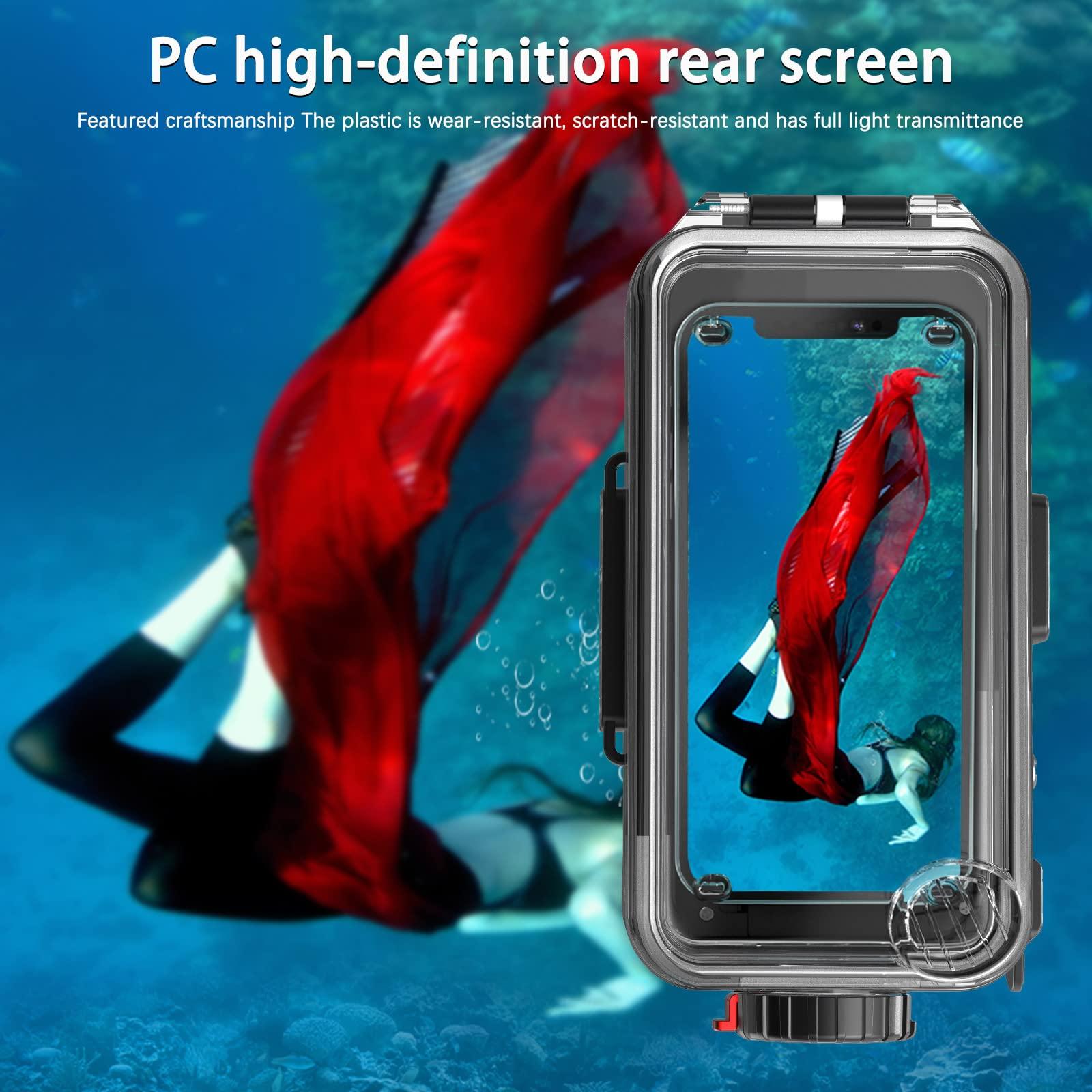 Sea frogs Sea frogs Waterproof Phone Housing Compatible with iPhone and Android Molile Phone with Red Filter IPX8 40m/130ft Maximum Diving Depth Underwater Phone Case for Diving, Surfing, Rowing, Skiing