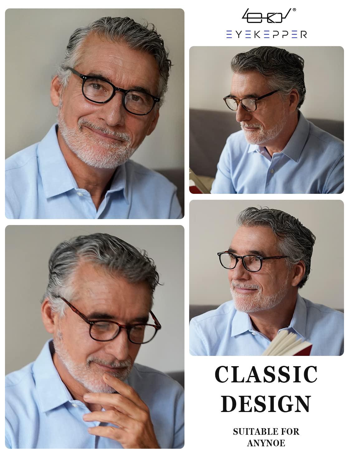 Eyekepper Eyekepper Blue Light Blocking Reading Glasses for Men Women Vintage Readers,Black