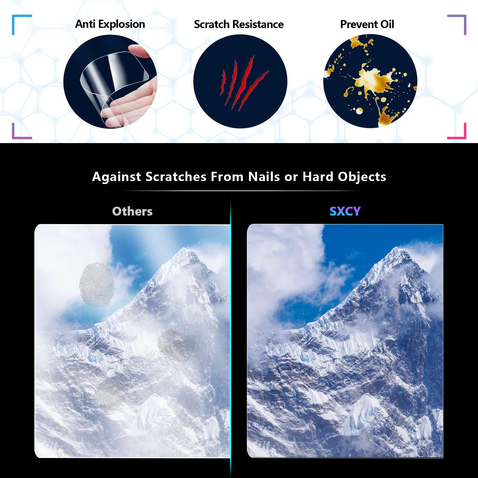 SXCY SXCY for 2024 2025 Hyundai Kona Screen Protector 12.3 Inch 2024 2025 Kona Accessories Touchscreen Navigation Display Screen Cover[2PCS Nano][GPS Right Screen]