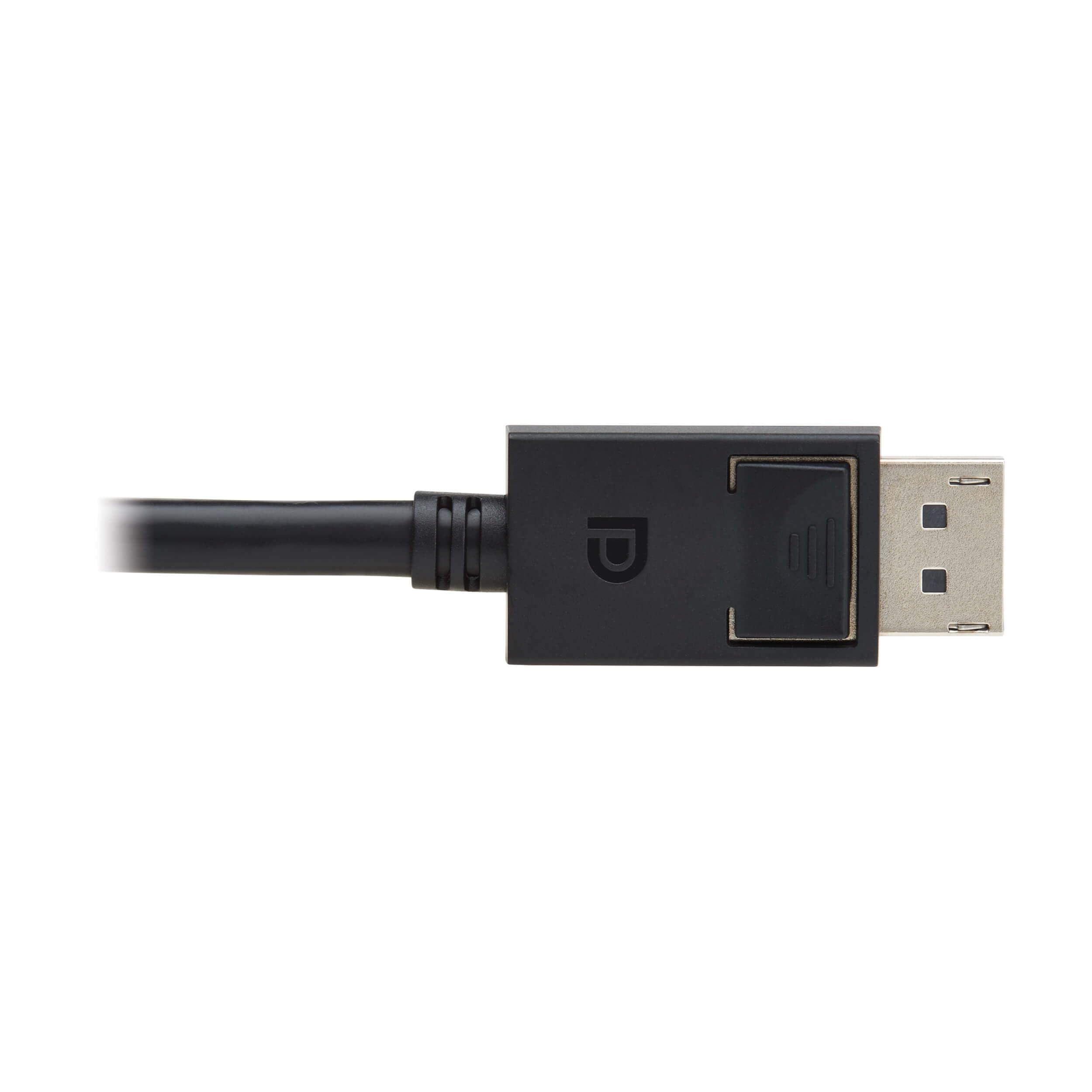 Tripp Lite Tripp Lite 8K @ 60Hz DisplayPort 2.1 Cable with Latching Connectors (M/M), 6 Feet / 1.8 Meters, 40 Gbps, HDR, HBR3, MST, 4:4:4, HDCP 2.2, Black, Lifetime Manufacturer's Warranty (P580-006-8K6-2)