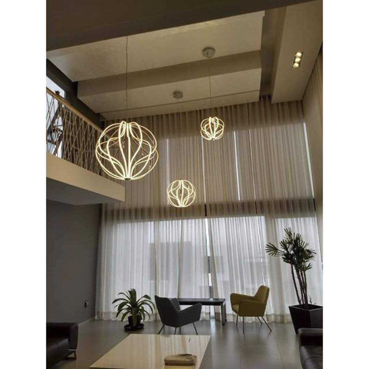 ET2 ET2 Aura-104W 1 LED Pendant-24 Inches Wide by 26 inches high-Polished Chrome Finish