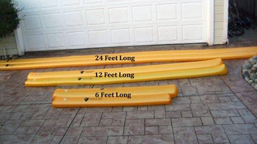 Watershed Innovations Watershed Innovations Best Sandbag Alternative - Hydrabarrier Standard 12 Foot Length 4 Inch Height - Water Diversion Tubes That Are the Lightweight, Re-usable, and Eco-friendly (Single Unit),Orange