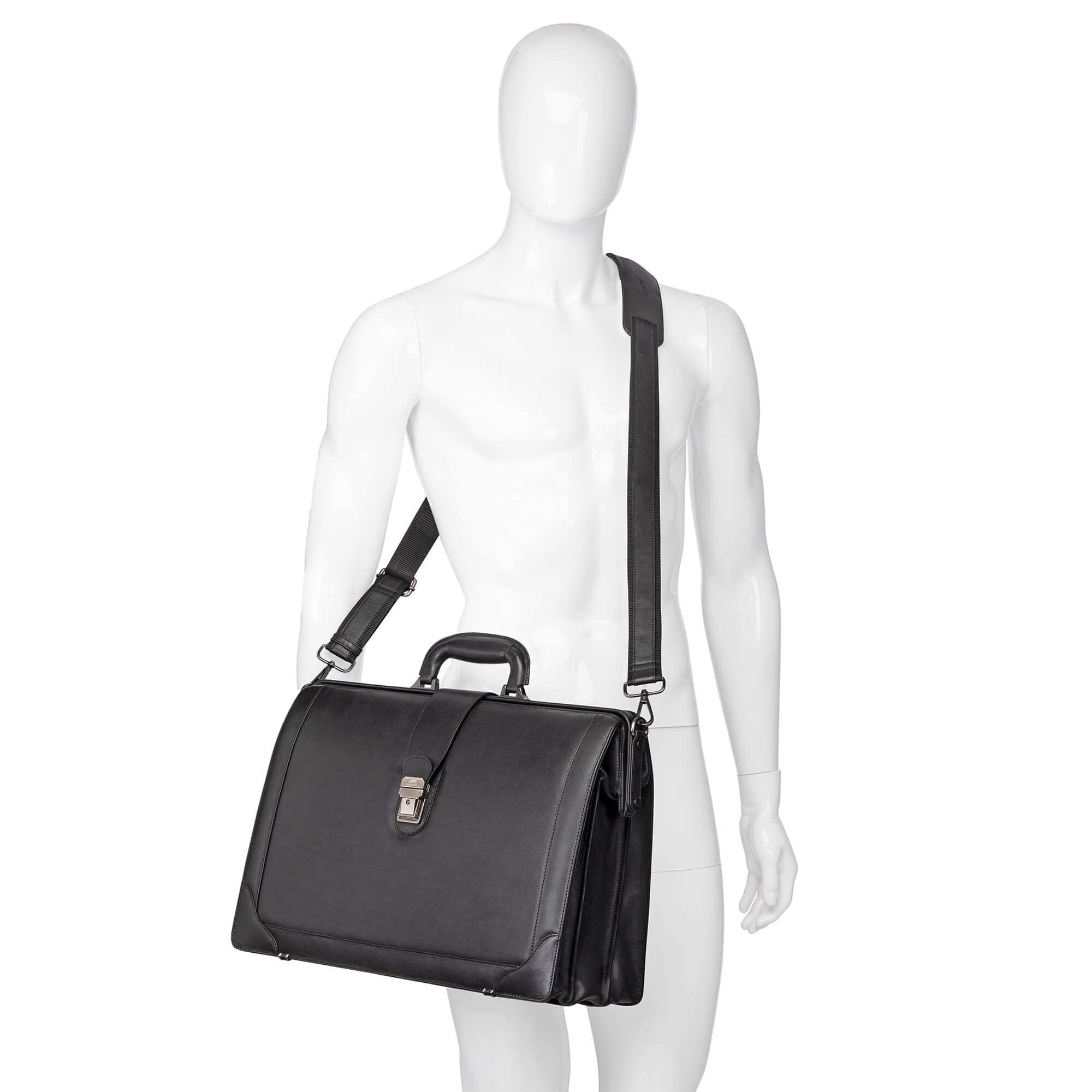 Mancini Mancini Milan Luxurious Litigator Briefcase Pocket for 17.3 Laptop