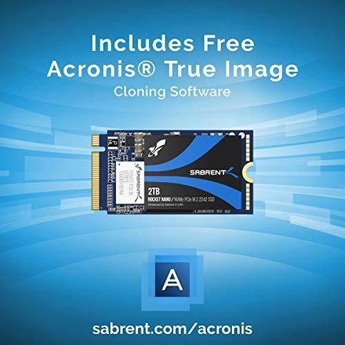 SABRENT SABRENT 2TB Rocket NVMe PCIe M.2 2242 DRAM-Less Low Power Internal High Performance SSD (SB-1342-2TB)