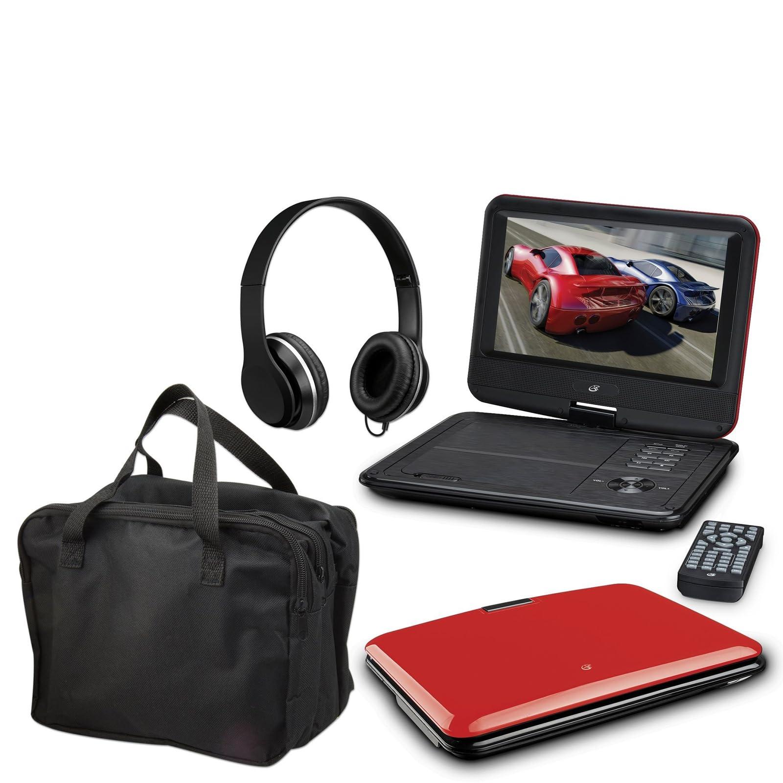 GPX GPX 9" Portable DVD Player Bundle Red