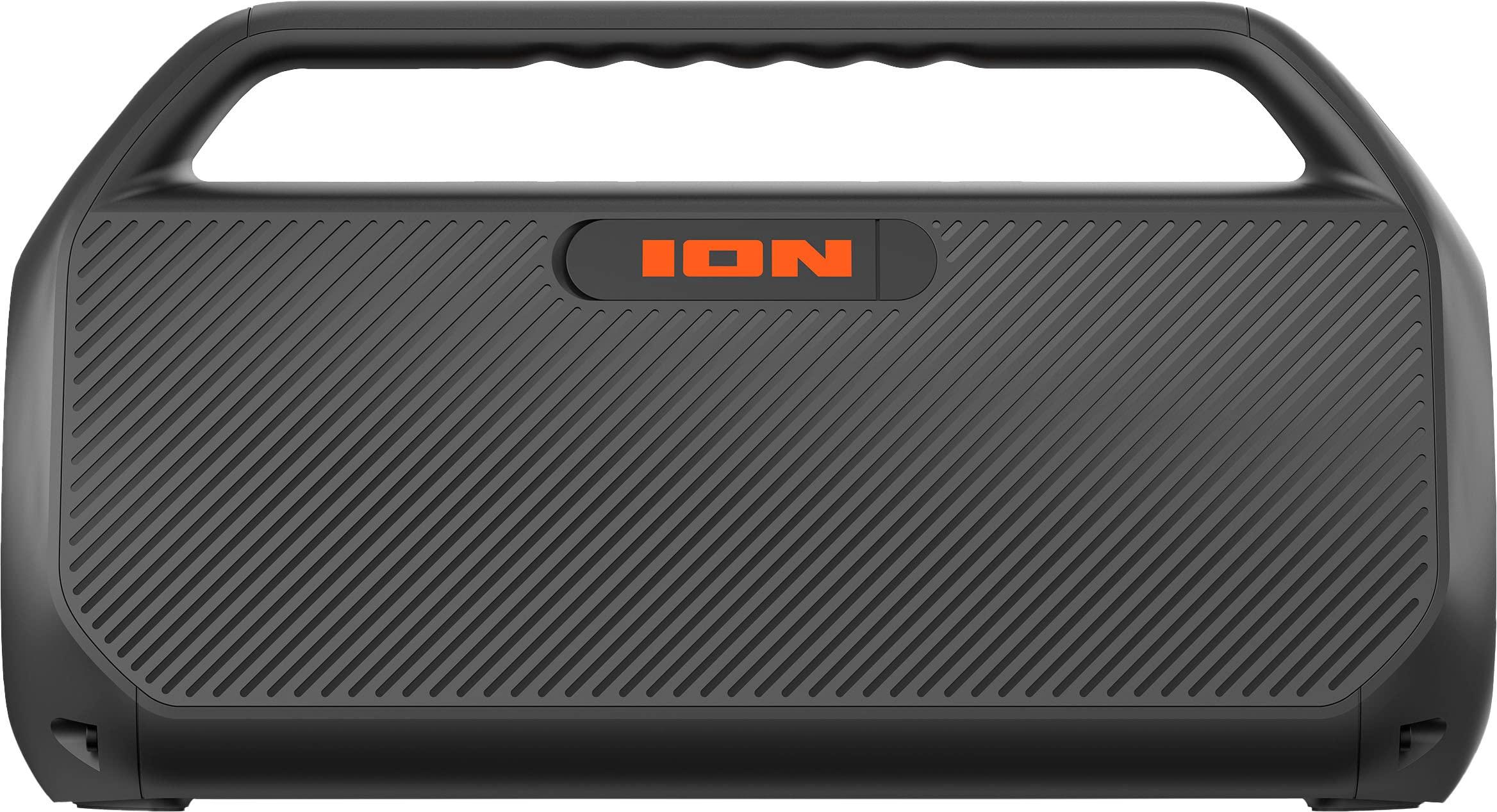 ION Ion Audio Uber Boom Ultra - Water-Resistant Bluetooth Stereo Boombox with Lights (Renewed)