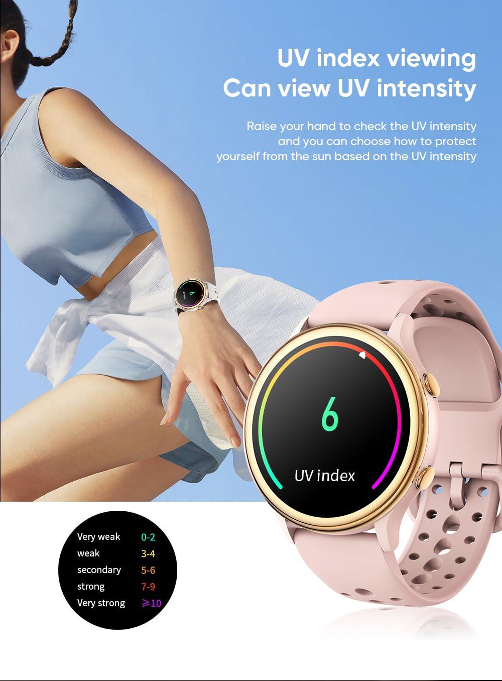 KEEPONFIT KEEPONFIT Smart Watches for Women, Fitness Tracker with Heart Rate & SpO2 Monitor, IP67 Waterproof Activity Tracker for Men & Women, Smart Sports Watch for Android & iOS (Purple)