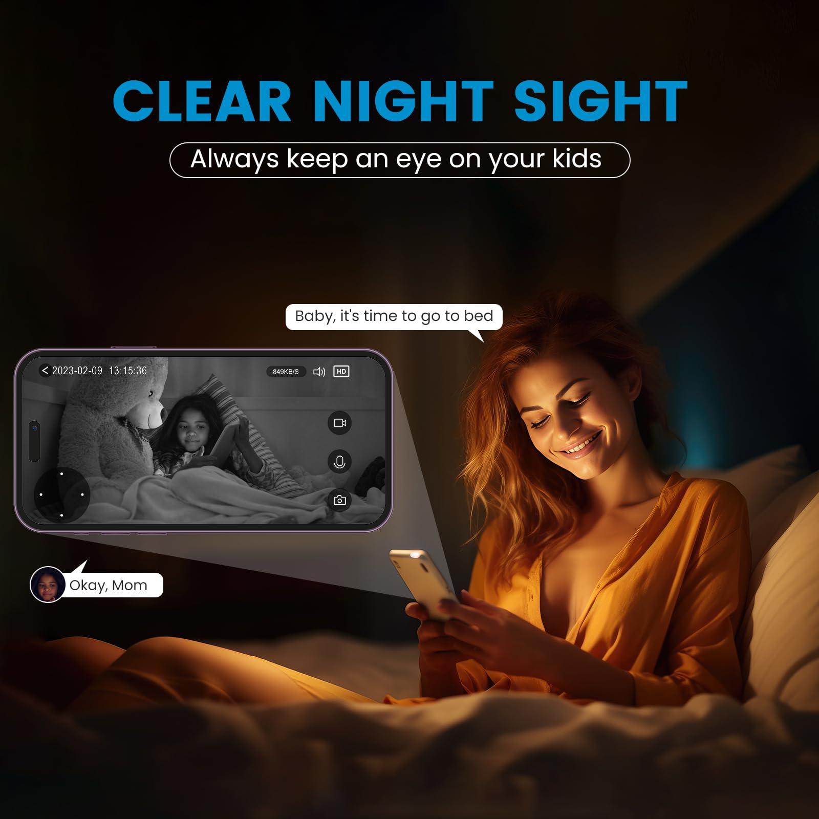 litokam litokam Bundle of 2.4G Indoor Security Camera & 5G WiFi Camera for Home Security