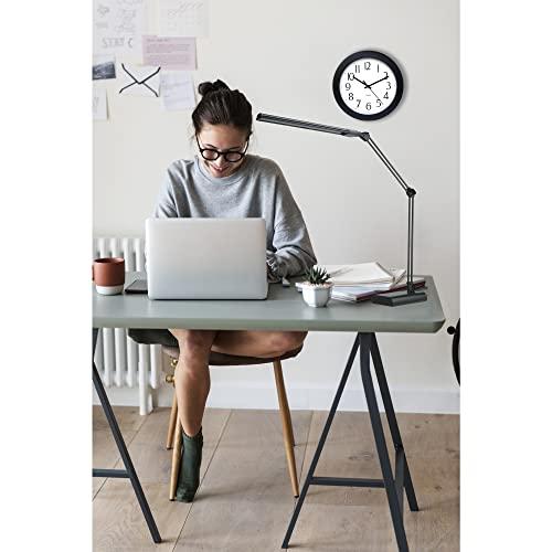 Realspace Realspace Architect Desk Lamp, Adjustable, 21-1/2\"H, Black/Silver