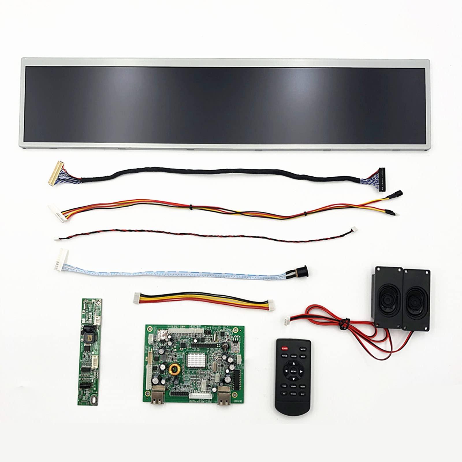 NC DV190FBM-NB0 Stretched Bar LCD Store Shelf Display Screen and 19 inch 1920X360 Advertising Screen with HDMI USB DHL/UPS Shipping