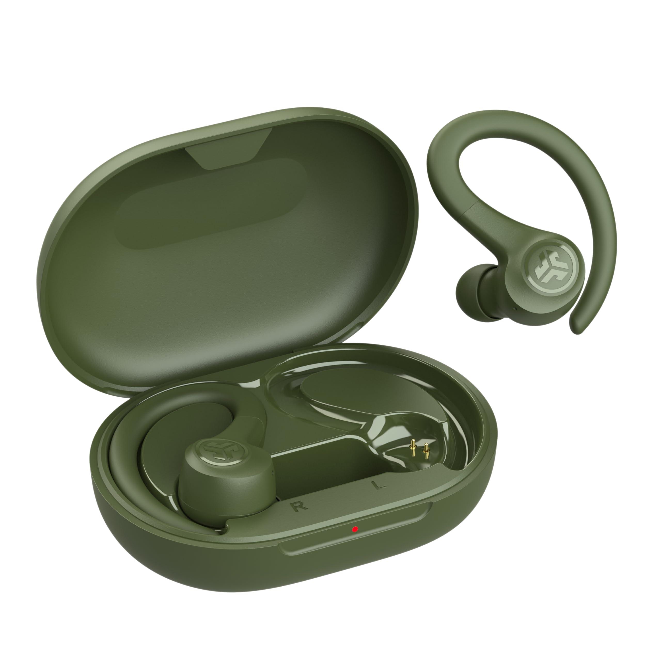 JLab JLab Go Sport+ Wireless Workout Earbuds Featuring C3 Clear Calling, Secure Earhook Sport Design, 35+ Hour Bluetooth Playtime, and 3 EQ Sound Settings (Green)