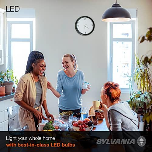 LEDVANCE SYLVANIA LED A19 Light Bulb, 60W Equivalent, Efficient 8.5W, 800 Lumens, Frosted, 5000K, Daylight - 12 Pack (74470)