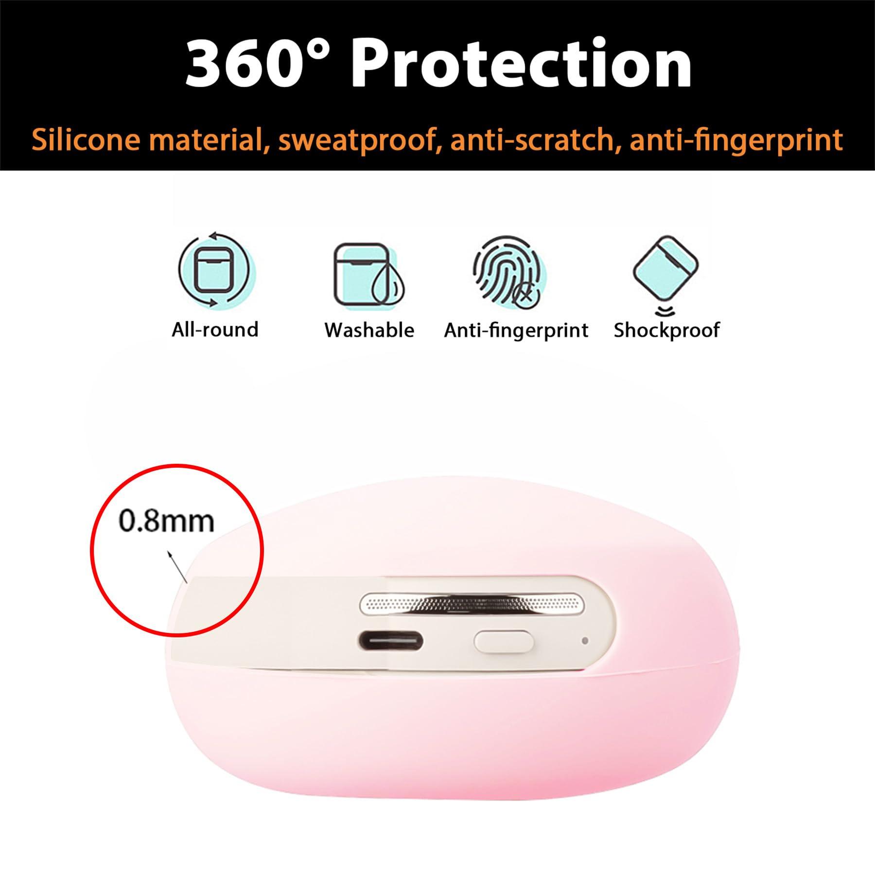 Adhiper Adhiper Silicone Case Cover for Sonos Ace Headphones, Sweat Ear Pads Cover/Case Cover/Headphone Cover Accessories, Sweatproof & Easily Washable (Pink)