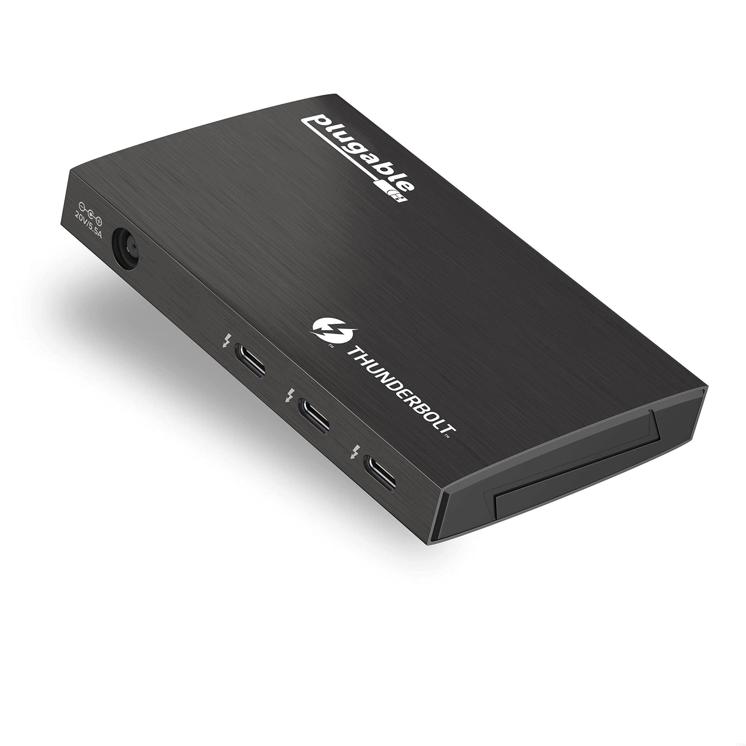 Plugable Plugable Thunderbolt 4 Hub Bundle Includes USB-C to 4K HDMI Adapter and 7-in-1 Multiport Adapter, 60W Laptop Charging, Compatible with Mac, Windows Laptops, Thunderbolt 3 or 4, and USB4 Devices