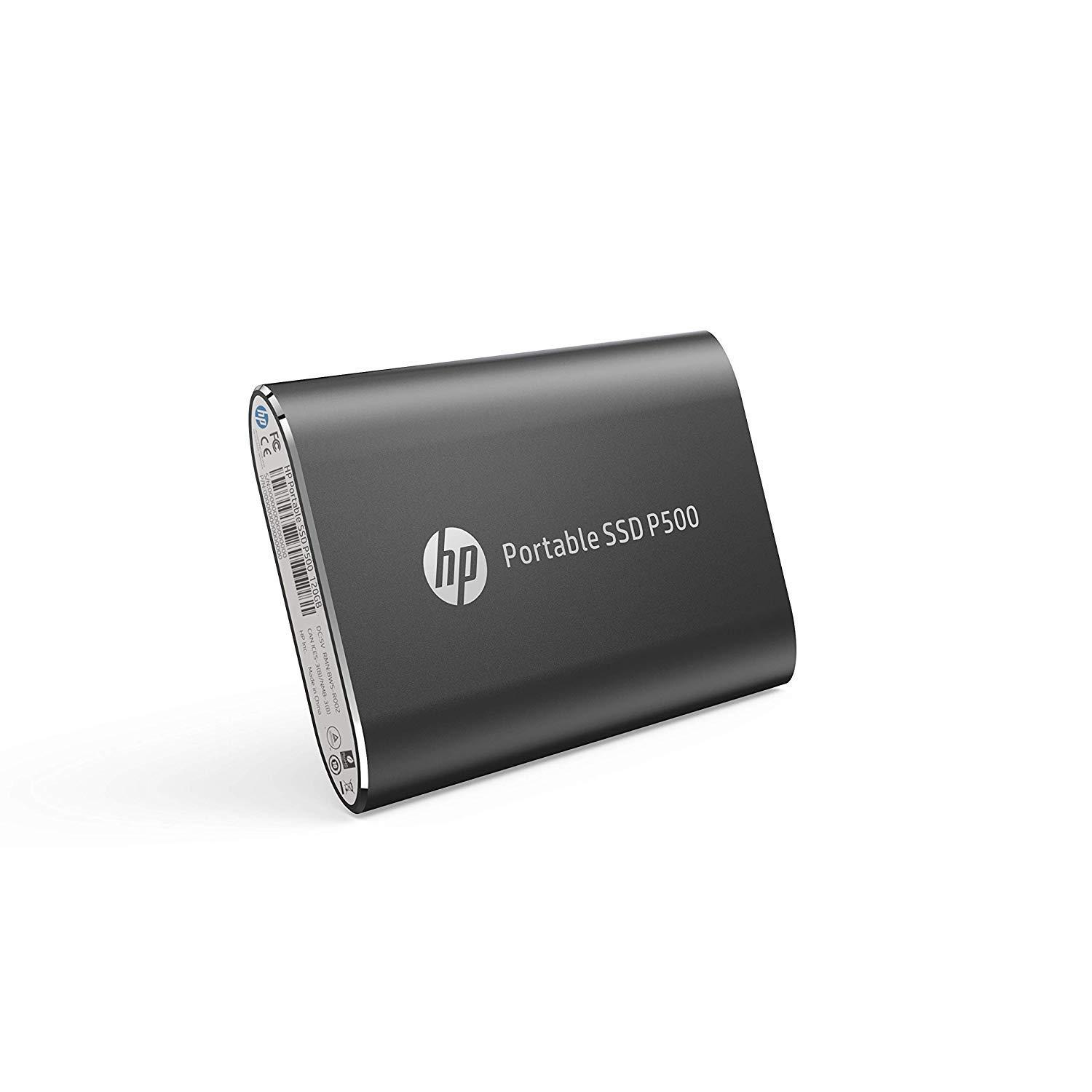 HP HP P500 500GB USB-C External Solid State Drive USB 3.2 Gen 1 Type C SSD Up to 420MB/s SSD External Hard Drive Laptop Storage - 7NL53AA#ABC