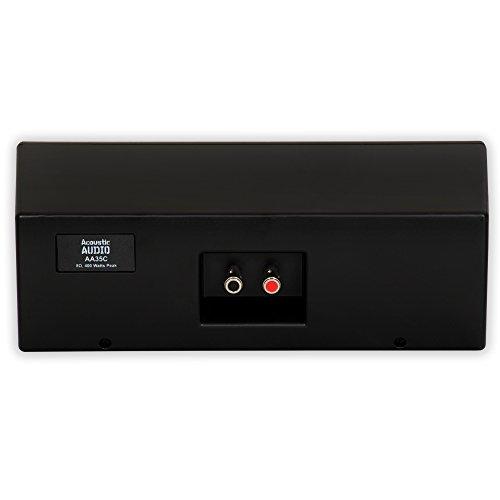 Acoustic Audio by Goldwood Acoustic Audio by Goldwood Acoustic Audio AA35CB Indoor Center 3 Way Speaker 400 Watts Black Bookshelf, 3-Inch