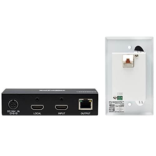 Tripp Lite Tripp Lite HDMI Over Ethernet Cat6 Extender Kit with Wall Plate Receiver - Up to 230 feet or 70.1 Meters - 4K 60Hz Video, 4:4:4, HDR PoC, TAA Compliant (B127A-1A1-BHFH)