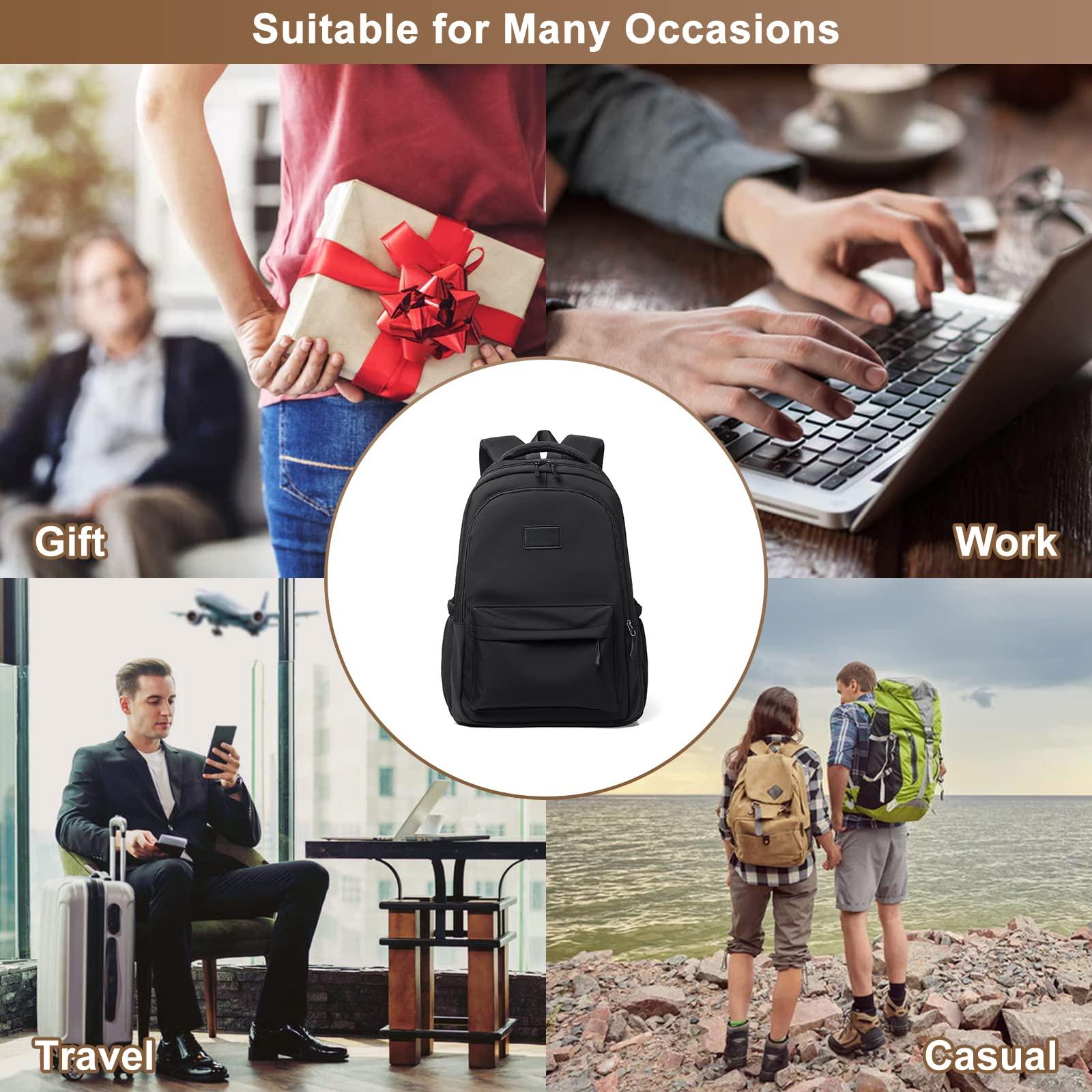 Lachero 15.6 inch Laptop Backpacks for Men Women, Polyester Large Capacity College Backpack Lightweight Bookbag (Pink)