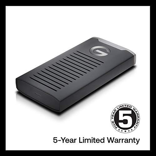 G-Technology G-Technology 1TB G-DRIVE mobile SSD Durable Portable External Storage - USB-C (USB 3.1), Up to 560 MB/s - 0G06053-1, black