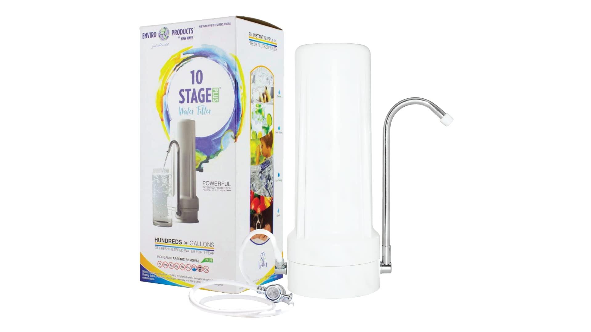 New Wave Enviro New Wave Enviro 10 Stage Plus Water Filter System, White