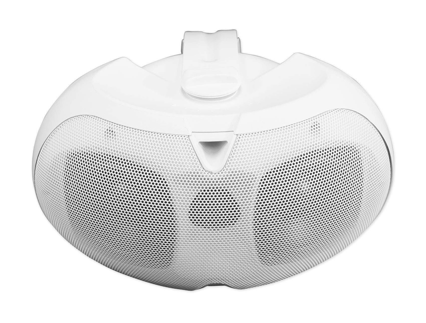 Rockville Rockville D4-16 White Dual 4" 16 Ohm Swivel Outdoor Home Patio Speaker