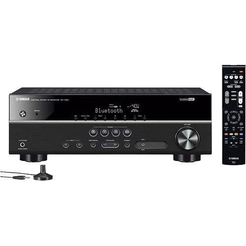 YAMAHA Yamaha 5.1-Channel Wireless Bluetooth 4K A/V Home Theater Receiver + Yamaha Easy-to-Install Natural Sound Moisture Resistant 6.5" High Performance in-Ceiling Speakers (Set of 6)