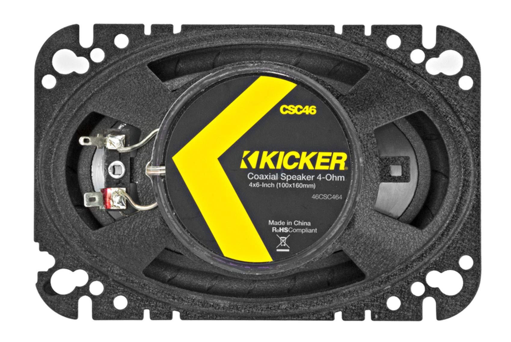 KICKER KICKER 2 46CSC6934 6x9 450w Car Audio Speakers+2 46CSC464 4x6 150w Speakers