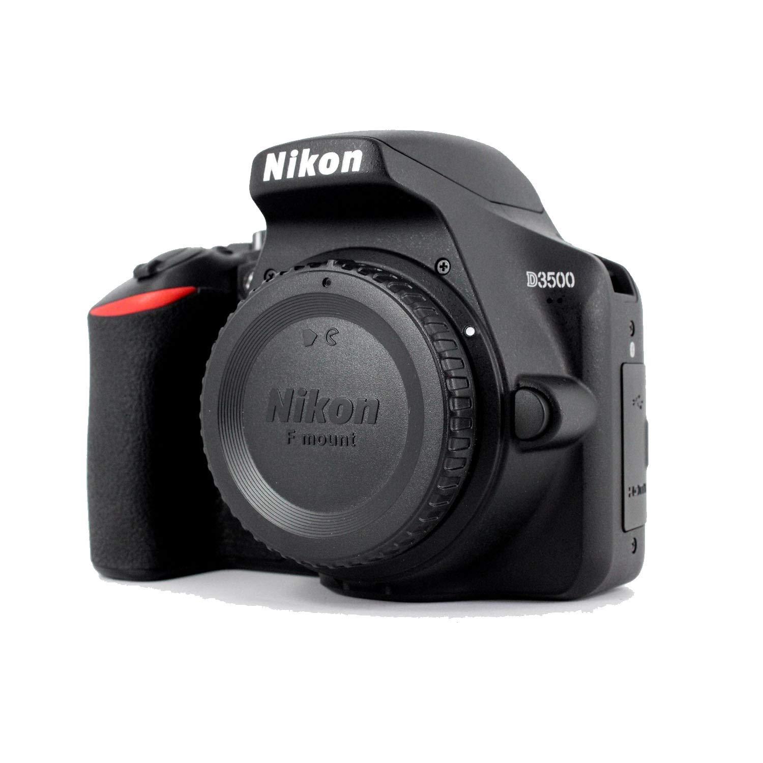 Nikon Nikon D3500 w/AF-P DX NIKKOR 18-55mm f/3.5-5.6G VR + 32GB Memory Bundle (Renewed)