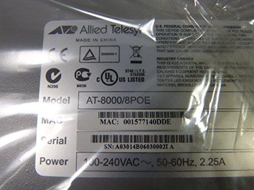 Allied Telesyn Allied Telesyn AT-8000/8POE 8 Port 10/100TX Ethernet Port Switch
