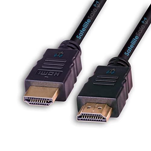 SatelliteSale SatelliteSale Digital High-Speed 2.0 HDMI Cable 4K/60Hz 18Gbps PVC 2160p Black Cord Universal Wire 3 Feet