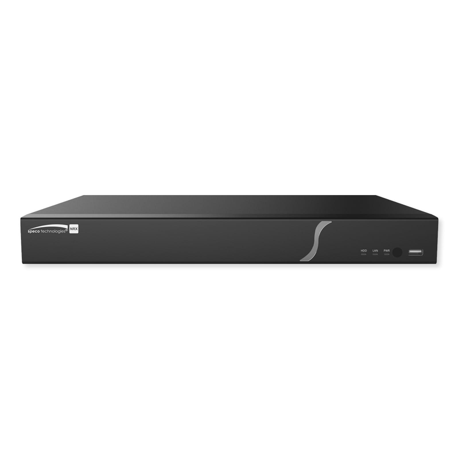 Speco Technologies Speco Technologies Speco N8NRX6TB 8-Channel 8K H.265 NVR with Facial Recognition and Smart Analytics, 6 TB