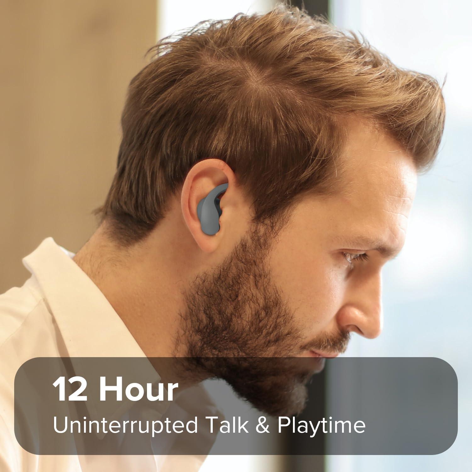 Coby Coby Sports True Wireless Earbuds w/Secure-Fit Ear Tips | in-Ear Headphones Up to 12 Hours Play | Sweat-Resistant | Noise-Isolating | in-Ear Earbuds | Sports Earbuds, Bluetooth Earbuds (Gray)