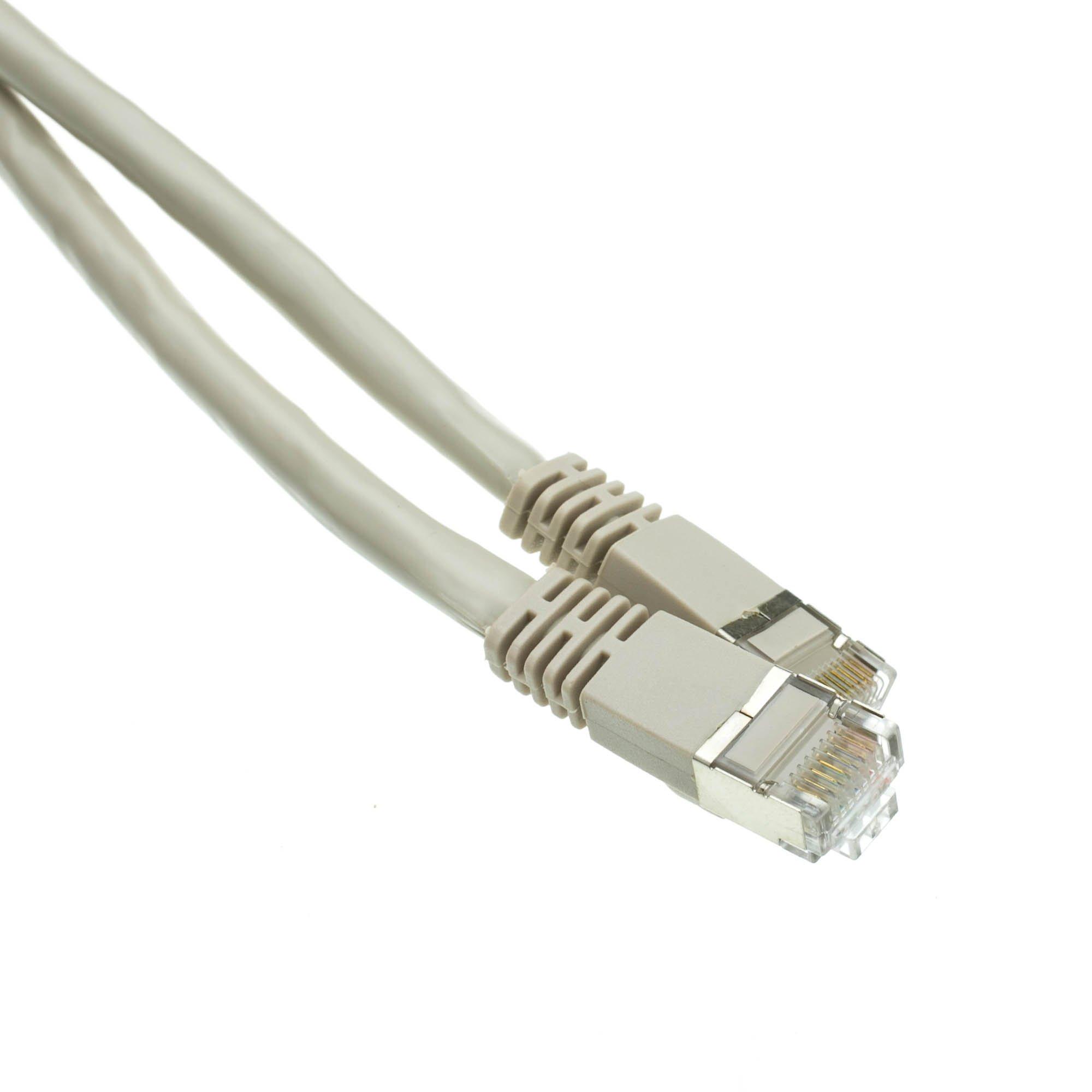 CableWholesale CableWholesale 10 Foot Gray Cat6a Ethernet Patch Cable, Snagless/Boot with RJ45 Connector, 500 MHz, 26 AWG, STP(Shielded Twisted Pair) Stranded Copper, Internet Patch Cable