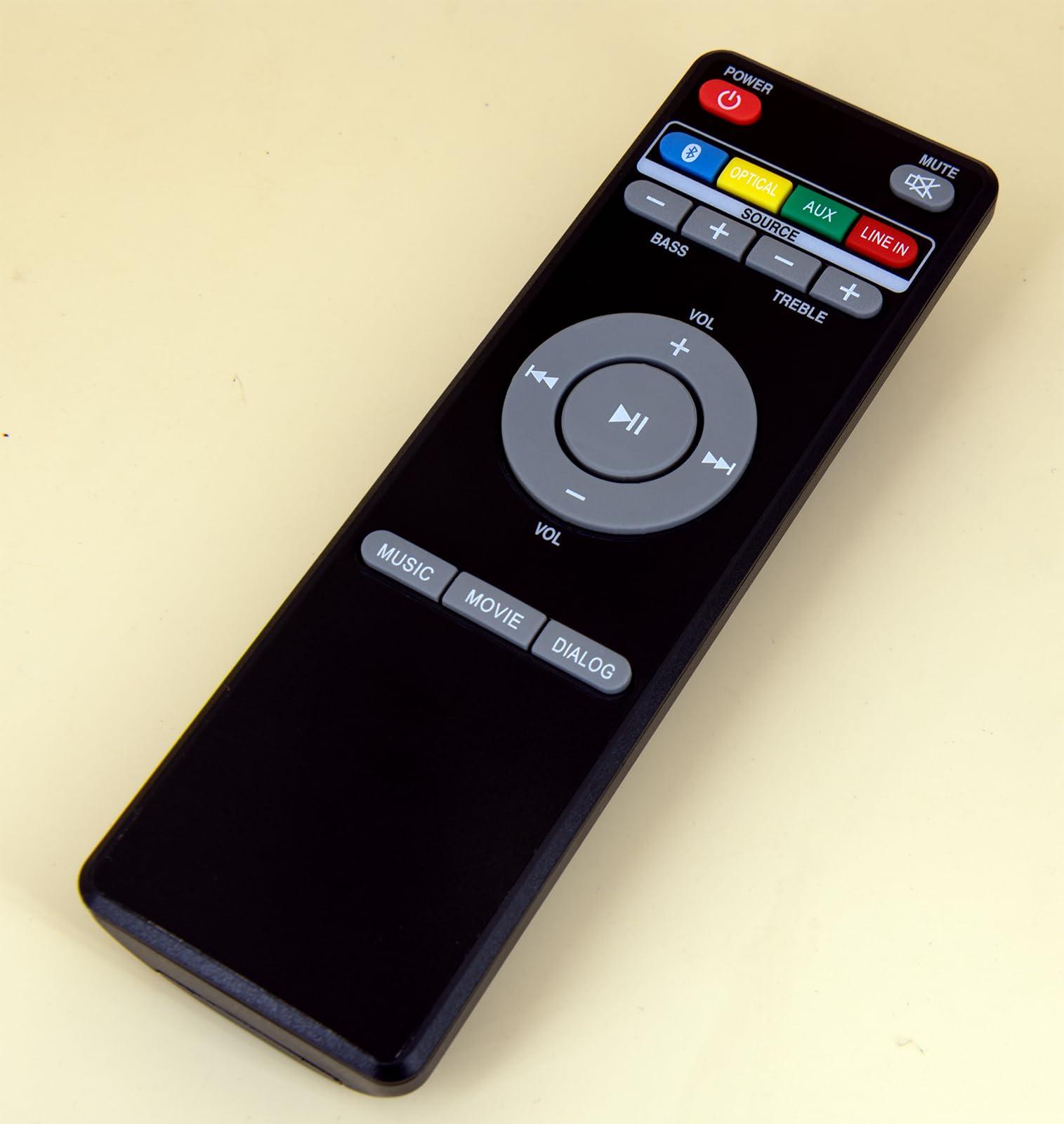 XINJISHIMIN Replacement Remote Control for iLive Speaker Soundbar REM-ITB295 REM-ITB474 REM-ITB295 ITBSW421 REM-ITBSW421 (with Mounting Bracket)