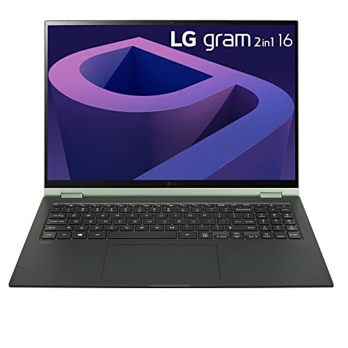 LG LG gram Laptop 16T90Q 2-in-1 16" Touchscreen, Intel Evo 12th Gen Core i5, 16GB RAM, 512GB SSD, Windows 11, Green