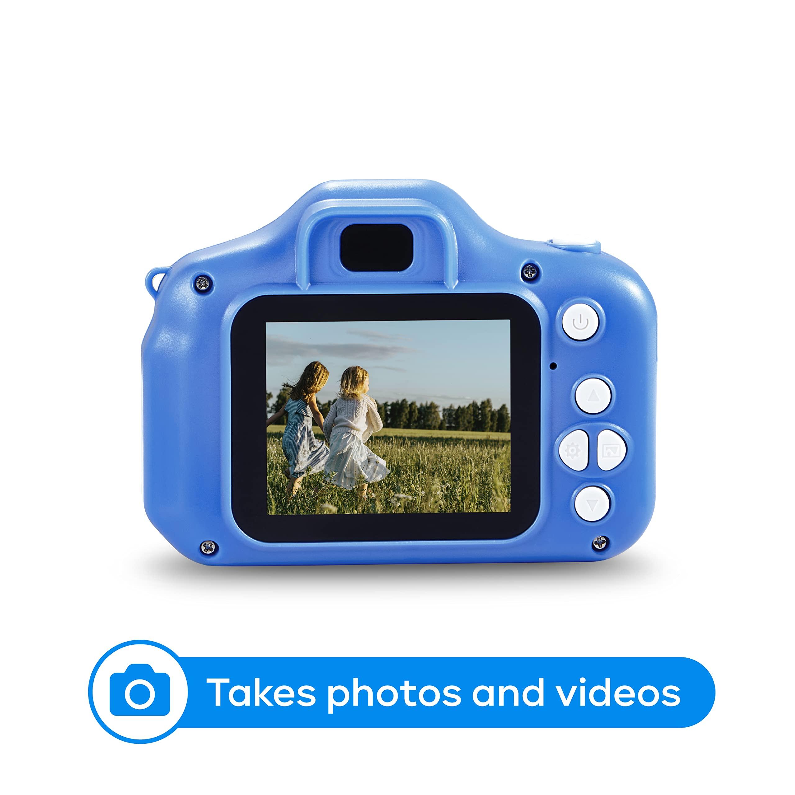 Vivitar Sakar Vivitar Kidzcam Camera - Christmas, Birthday Gifts for Boys and Girls, 12 MP HD Camera and Digital Video Recording, Kids Digital Camera Toys for Kids 5 and Up, Blue