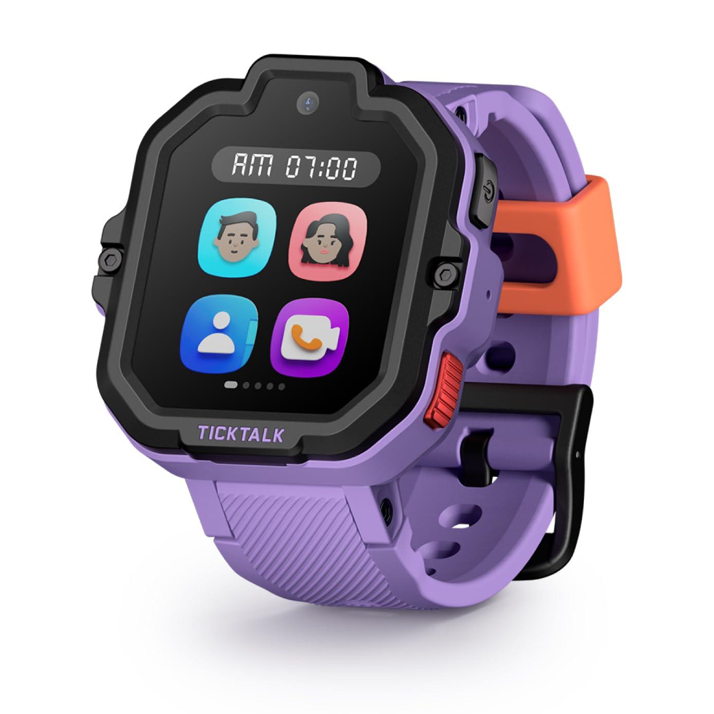 TickTalk TickTalk5 LTE Kids Smart Watch with GPS Tracker, Phone Watch, Advanced Parental Controls, Video & Voice Calls, Text, School Mode, Free Music, SOS & 911, Safety Alerts, Pre-Installed SIM